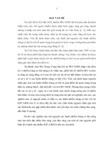 Đặc điểm lâm sang, cận lâm sàng các nhiễm trùng cơ hội thường gặp ở bệnh nhi HIVAIDS tại khoa truyền nhiễm, bệnh viện nhi trung ương 