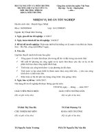 Tính toán thiết kế hệ thống xử lý nước thải bãi rác xuân sơn   hà nội,công suất 600m3ngày đêm 