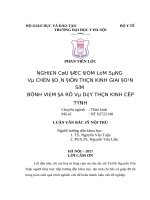 NGHIÊN cứu đặc điểm lâm SÀNG và CHẨN đoán điện THẦN KINH GIAI đoạn sớm BỆNH VIÊM đa rễ và dây THẦN KINH cấp TÍNH 
