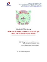 Chuyên đề IT monitoring TRIỂN KHAI hệ THỐNG GIÁM sát và CẢNH báo QUA EMAIL, SMS (DÙNG USB 3g) với NAGIOS 