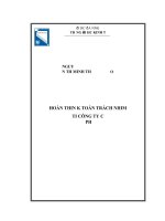Hoàn thiện kế toán trách nhiệm tại công ty cổ phần songwol vina 