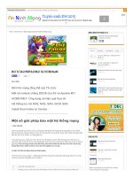 Một số giải pháp bảo mật hệ thống mạng 