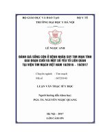 ĐÁNH GIÁ SỐNG còn ở BỆNH NHÂN SUY TIM mạn TÍNH GIAI đoạn CUỐI và một số yếu tố LIÊN QUAN tại VIỆN TIM MẠCH VIỆT NAM 102016 – 102017 