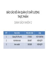 BÁO cáo đồ án QUẢN lý CHẤT LƯỢNG 