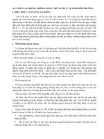 Biện pháp đảm bảo an toàn lao động và vệ sinh môi trường trong xây dựng