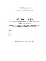 Bài tiểu luận mác lênin 2 VẬN DỤNG VÀO THỰC TIỄN PHÂN TÍCH QUY LUẬT GIÁ TRỊ VÀ QUY LUẬT CUNG CẦU