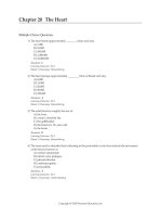 Test bank for fundamentals of anatomy and physiology 11e  c20