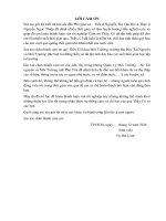 Đánh giá hiện trạng và dự báo nhu cầu khai thác sử dụng nước mặt tỉnh phú yên năm 2020 định hướng 2030 