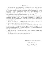 Đánh giá chất lượng nước mặt phục vụ hoạt động nuôi cá tra tỉnh an giang 2016 