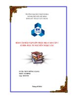 BÁO cáo bài tập lớn TRẮC địa CAO cấp 1