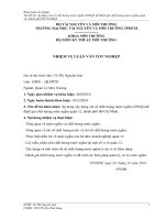 Áp dụng chỉ số chất lượng nước ngầm (GWQI) để đánh giá chất lượng nước ngầm quận 12, thành phố hồ chí minh 