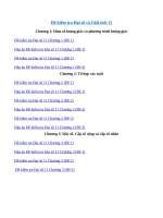 ĐỀ KIỂM TRA ĐẠI SỐ VÀ GIẢI TÍCH 11