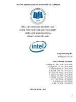 PHÂN TÍCH VÀ ĐỀ XUẤT HOÀN THIỆN CHIẾN LƯỢC KINH DOANH CỦA CÔNG TY INTEL VIỆT NAM