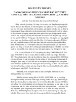 BÀI TUYÊN TRUYỀN NÂNG CAO NHẬN THỨC CỦA NHÂN DÂN VỀ Ý THỨC CÔNG TÁC ĐIỀU TRA, RÀ SOÁT HỘ NGHÈO, CẬN NGHÈO NĂM 2019