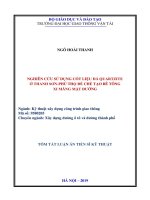 Nghiên cứu sử dụng cốt liệu đá quartzite ở thanh sơn, phú thọ để chế tạo bê tông xi măng mặt đường tt 