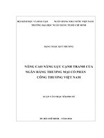 Nâng cao năng lực cạnh tranh của ngân hàng thương mại cổ phần công thương việt nam 