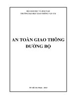GIÁO TRÌNH AN TOÀN GIAO THÔNG ĐƯỜNG BỘ