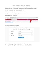 CHUYỂN hồ sơ lên năm học mới