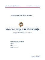 BÁO CÁO TỐT NGHIỆP Công ty TNHH điện tử Foster Vietnam