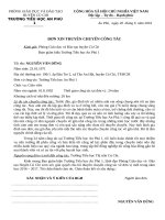 ĐƠN XIN THUYÊN CHUYỂN