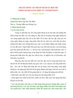 Bảng thuyết minh bài giảng điện tử bằng POWER POINT