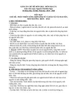 GIÁO án CHỦ đề môn học  địa lí 9 