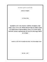 Nghiên cứu tác dụng chống ngưng tập tiểu cầu của các phân đoạn dịch chiết sâm vũ diệp (panax bipinnatifidus seem ) và tam thất hoang (panax stipuleanatus h tsai et k m feng) trên in vitro 