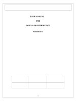 HƯỚNG DẪN SỮ DỤNG HỆ THỐNG SAP  SAP INSTRUCTION