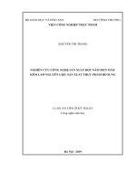 Nghiên cứu xây dựng quy trình công nghệ sản xuất bột nấm men giàu kẽm làm nguyên liệu sản xuất thực phẩm bổ sung