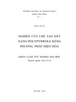 Nghiên cứu chế tạo dây nano polypyrrole bằng phương pháp điện hóa 