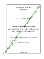 Xây dựng mô hình toán học dự đoán khả năng thẩm thấu qua da dựa trên cấu trúc phân tử 