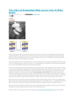 Tim hiểu về embedded web server tren vi diều khiển