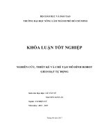 NGHIÊN CỨU, THIẾT KẾ VÀ CHẾ TẠO MÔ HÌNH ROBOT GIEO HẠT TỰ ĐỘNG