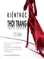 KIẾN THỨC THỜI TRANG CƠ BẢN PHẦN 4 (Basic fashion knowledge Part 4)