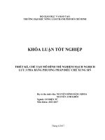 THIẾT KẾ, CHẾ TẠO MÔ HÌNH THÍ NGHIỆM MẠCH NGHỊCH LƯU 3 PHA BẰNG PHƯƠNG PHÁP ĐIỀU CHẾ XUNG SIN