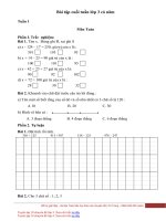 bai tap cuoi tuan lop 3 ca nam