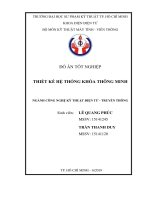 Thiết kế hệ thống khóa thông minh. Sử dụng RFID và vân tay