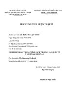 ĐỀ CƯƠNG LUẬN VĂN THẠC SỸ, GIẢI PHÁP HOÀN THIỆN CHÍNH SÁCH THƯƠNG MẠI QUỐC TẾ Ở VIỆT NAM HIỆN NAY