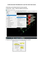 Bảng tính và hướng dẫn tính toán thiết kế kết cấu sàn bê tông cốt thép bằng phần mềm Safe V12 (có file excel full)