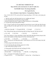 CÂU HỎI TRẮC NGHIỆM ÔN TẬP Môn: ĐƯỜNG LỐI CÁCH MẠNG CỦA ĐCSVN