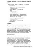 Estimating metabolism of fish in aquacultural production systems 