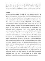 Effect of dietary lipid level on growth perfo1 