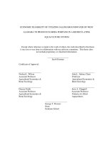 ECONOMIC FEASIBILITY OF UTILIZING SALINE GROUNDWATER IN a RECIRCULATING AQUACULTURE SYSTEM 