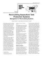 Management of recirculating systems 