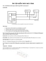 Ôn tập kiến trúc máy tính (ĐỀ THI  ĐÁP ÁN)