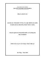 Đánh giá tính bền vững của hệ thống đa đối tượng bằng phương pháp tối ưu hóa