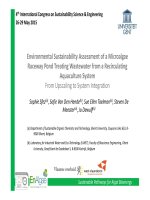 Environmental sustainability assessment of a microalgae raceway pond treating wastewater 