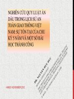 NGHIÊN CỨU QUY LUẬT ẨN DẤU TRONG LỊCH SỬ AN TOÀN GIAO THÔNG VIỆT NAM: SỰ TỒN TẠI CỦA CHU KỲ 5 NĂM VÀ MỘT SỐ BÀI HỌC THÀNH CÔNG