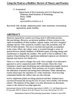 Using the pond as a biofilter review of theory and practice 