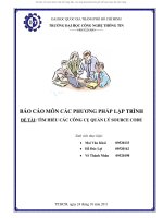 BÁO CÁO MÔN CÁC PHƯƠNG PHÁP LẬP TRÌNH ĐỀ TÀI: TÌM HIỂU CÁC CÔNG CỤ QUẢN LÝ SOURCE CODE